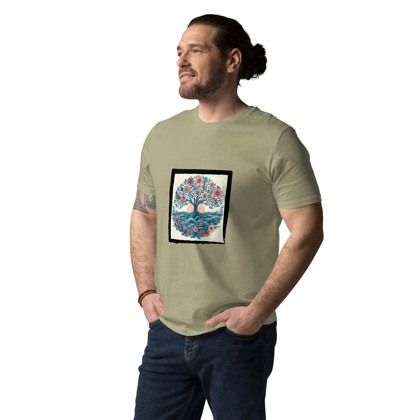 Dieses Unisex-T-Shirt aus 100 % ringgesponnener Bio-Baumwolle ist ein absolutes Muss. Es ist hochwertig, super bequem und das Beste von allem – umweltfreundlich.  Dieses Produkt ist Teil meiner "Baum des Lebens"-Kollektion!  • 100 % ringgesponnene Bio-Baumwolle 