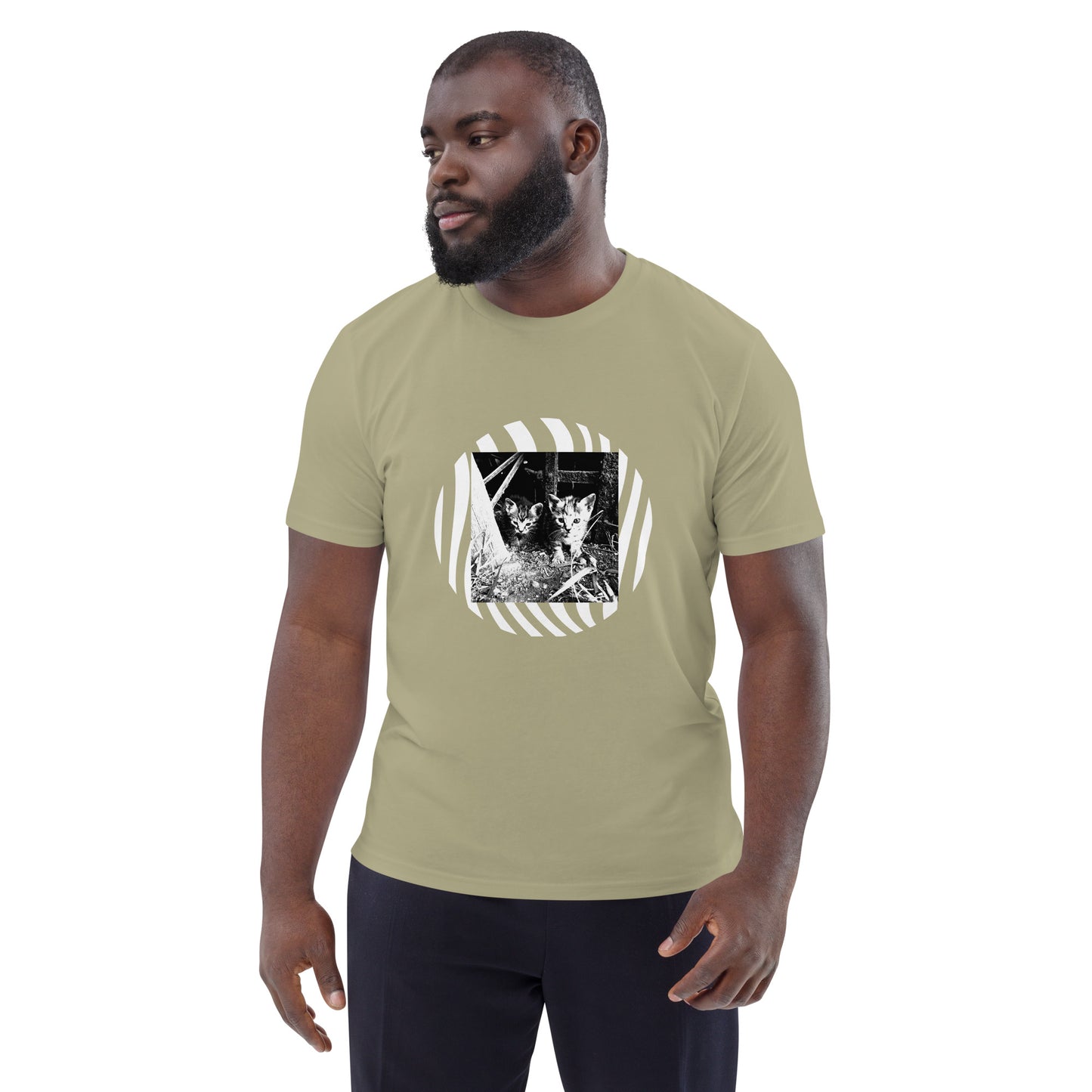 Unisex-Bio-Baumwoll-T-Shirt | Stanley/Stella STTU169 mit dem Motiv 'Katzen'