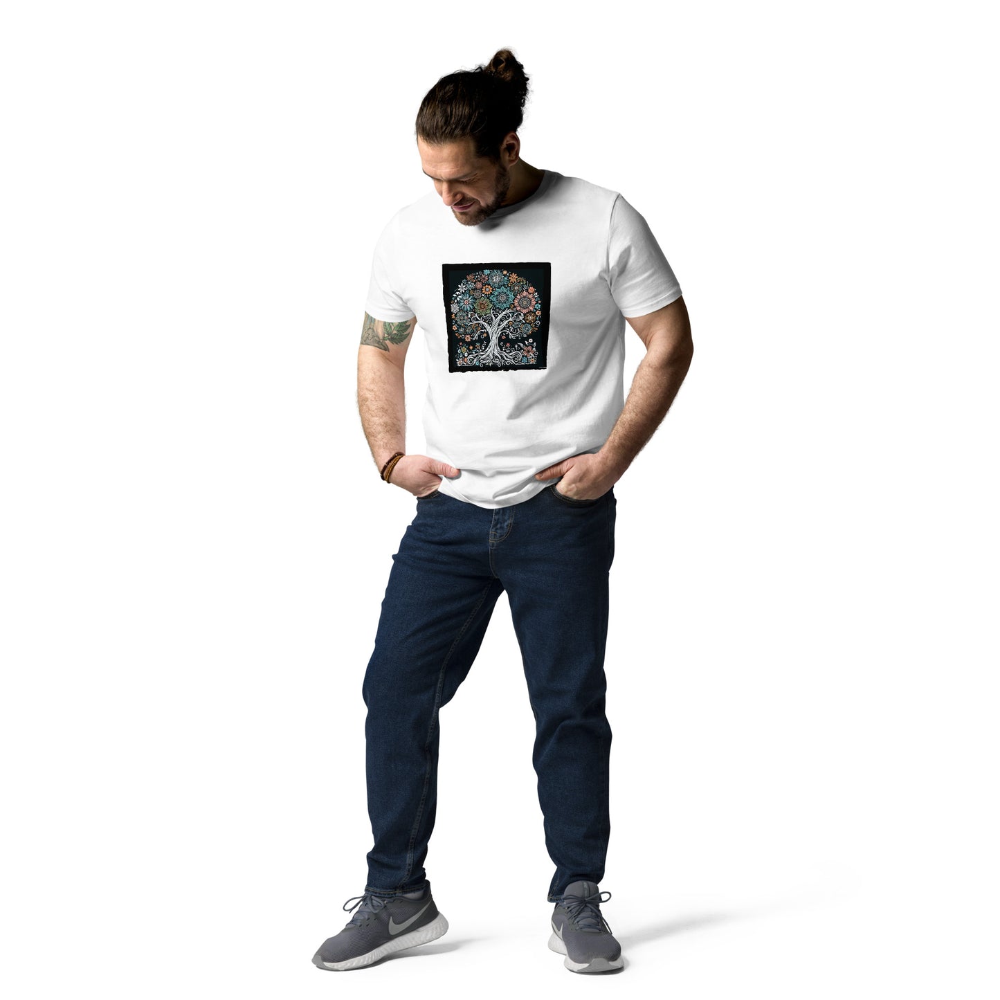 Dieses Unisex-T-Shirt aus 100 % ringgesponnener Bio-Baumwolle ist ein absolutes Muss. Es ist hochwertig, super bequem und das Beste von allem – umweltfreundlich.  Dieses Produkt ist Teil meiner "Baum des Lebens"-Kollektion!  • 100 % ringgesponnene Bio-Baumwolle 