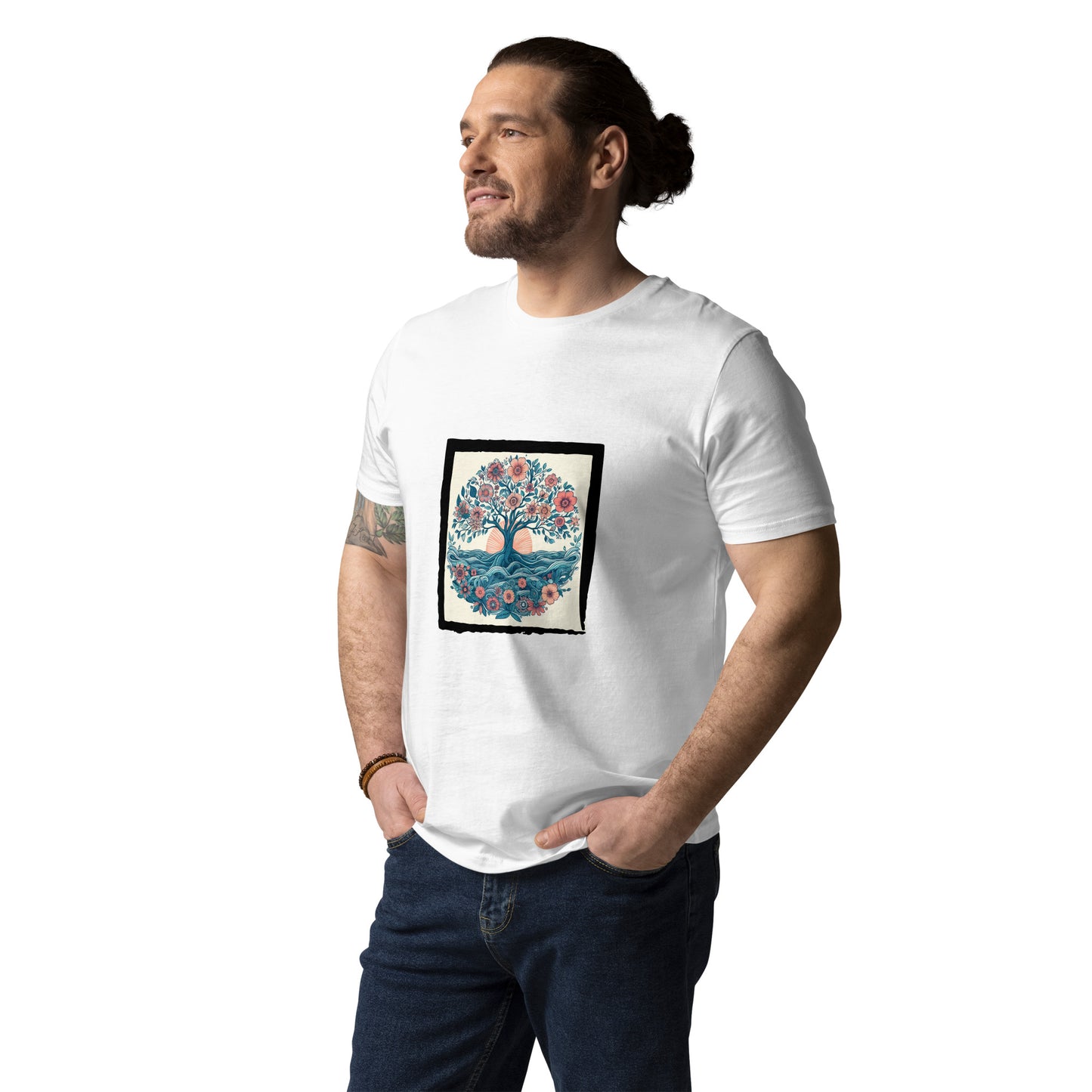 Dieses Unisex-T-Shirt aus 100 % ringgesponnener Bio-Baumwolle ist ein absolutes Muss. Es ist hochwertig, super bequem und das Beste von allem – umweltfreundlich.  Dieses Produkt ist Teil meiner "Baum des Lebens"-Kollektion!  • 100 % ringgesponnene Bio-Baumwolle 