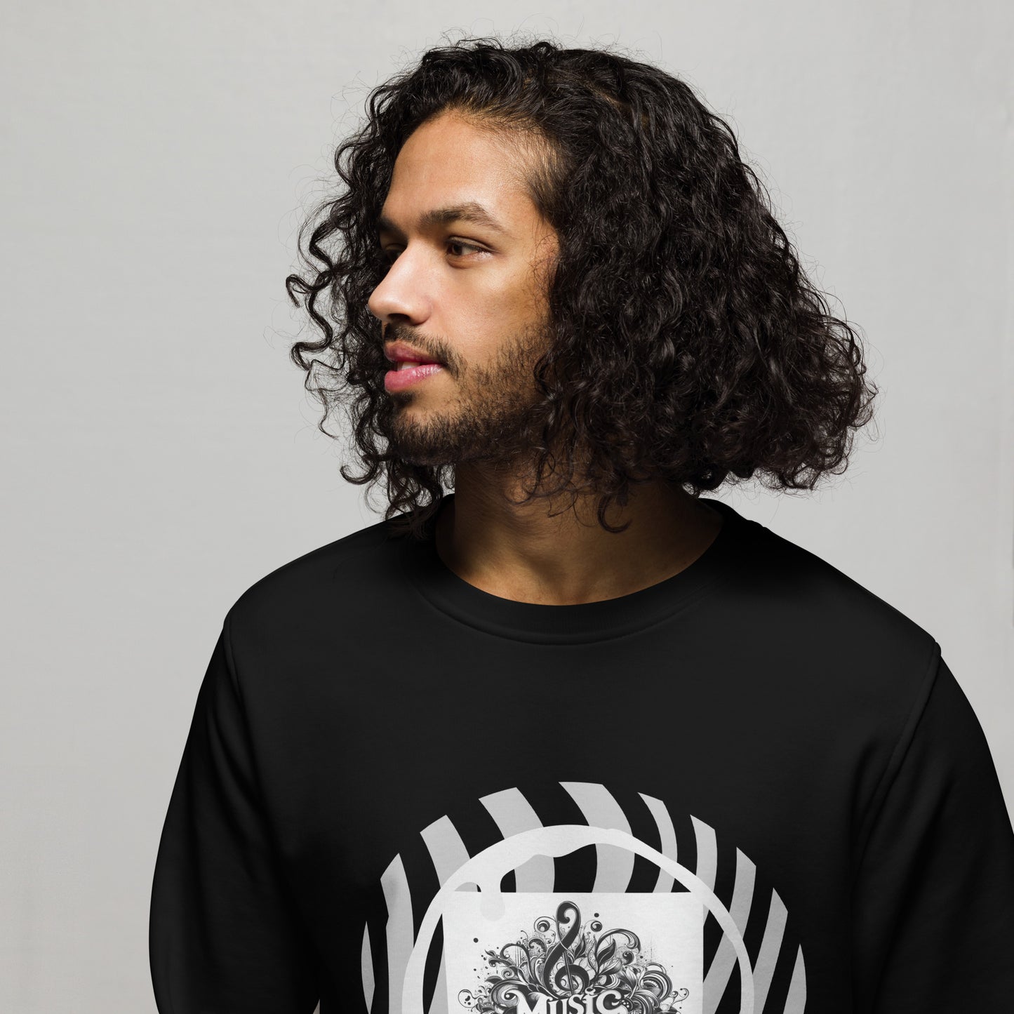 Organischer Unisex-Pullover | SOL'S 03574 'Music is life'