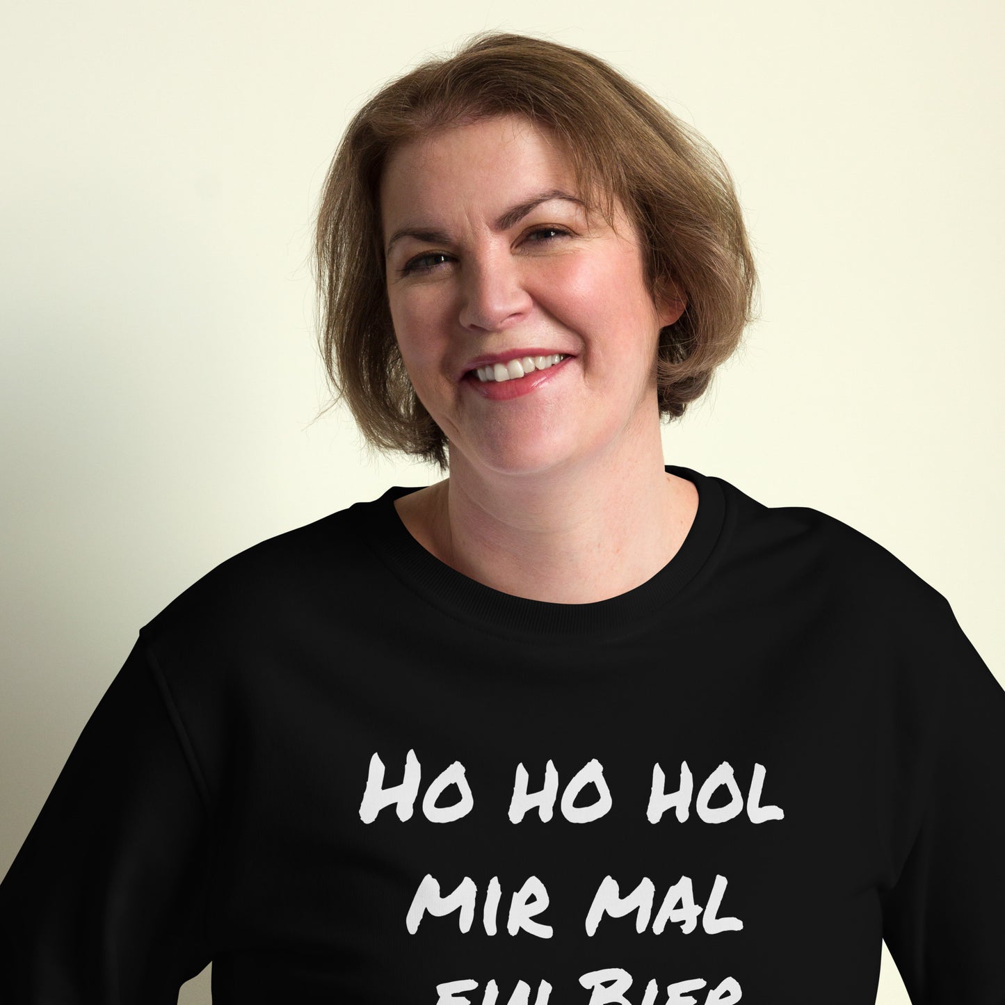 Unisex Bio-Pullover/Organischer Pullover | SOL'S 03574  'Ho ho hol mir Mal ein Bier'