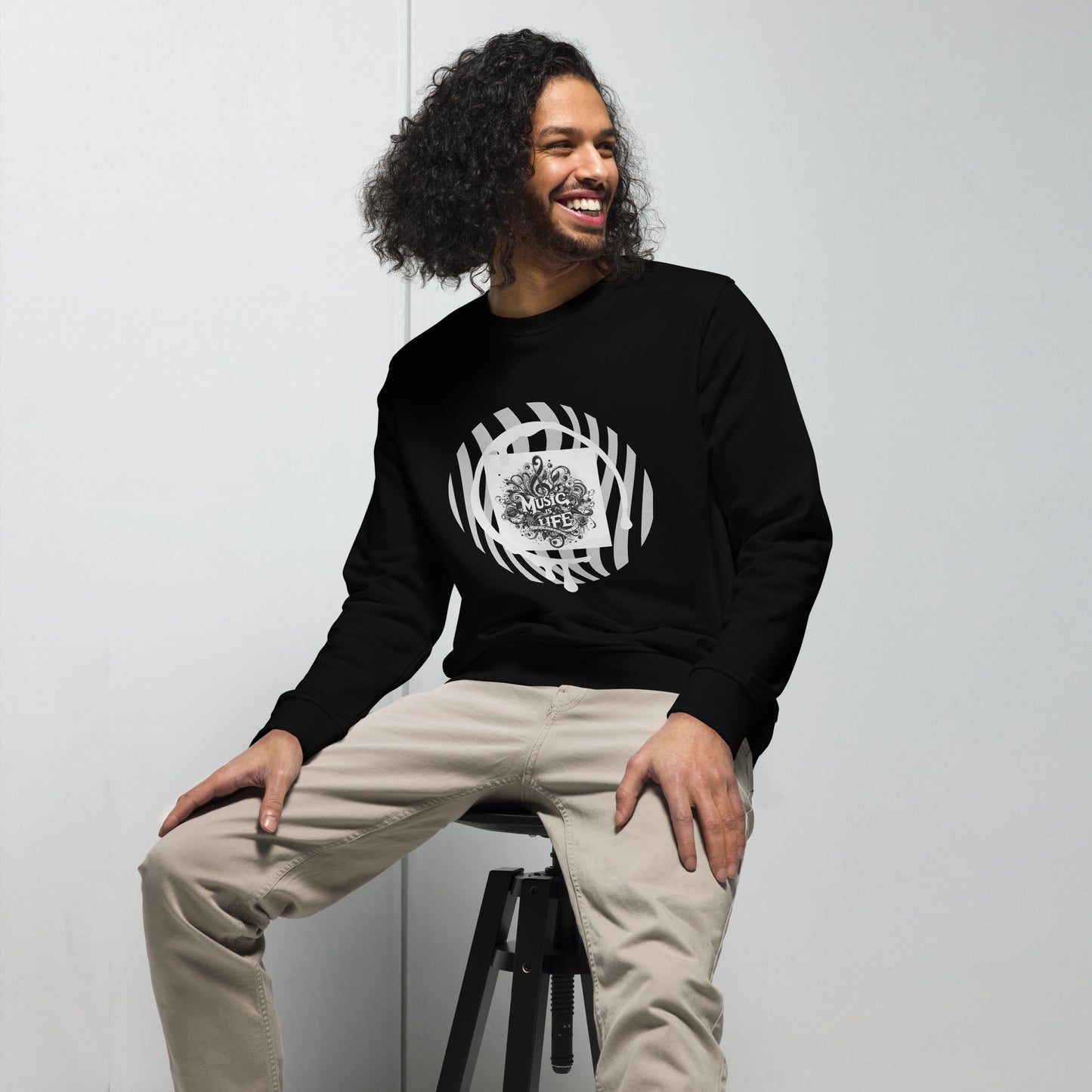 Organischer Unisex-Pullover | SOL'S 03574 'Music is life'