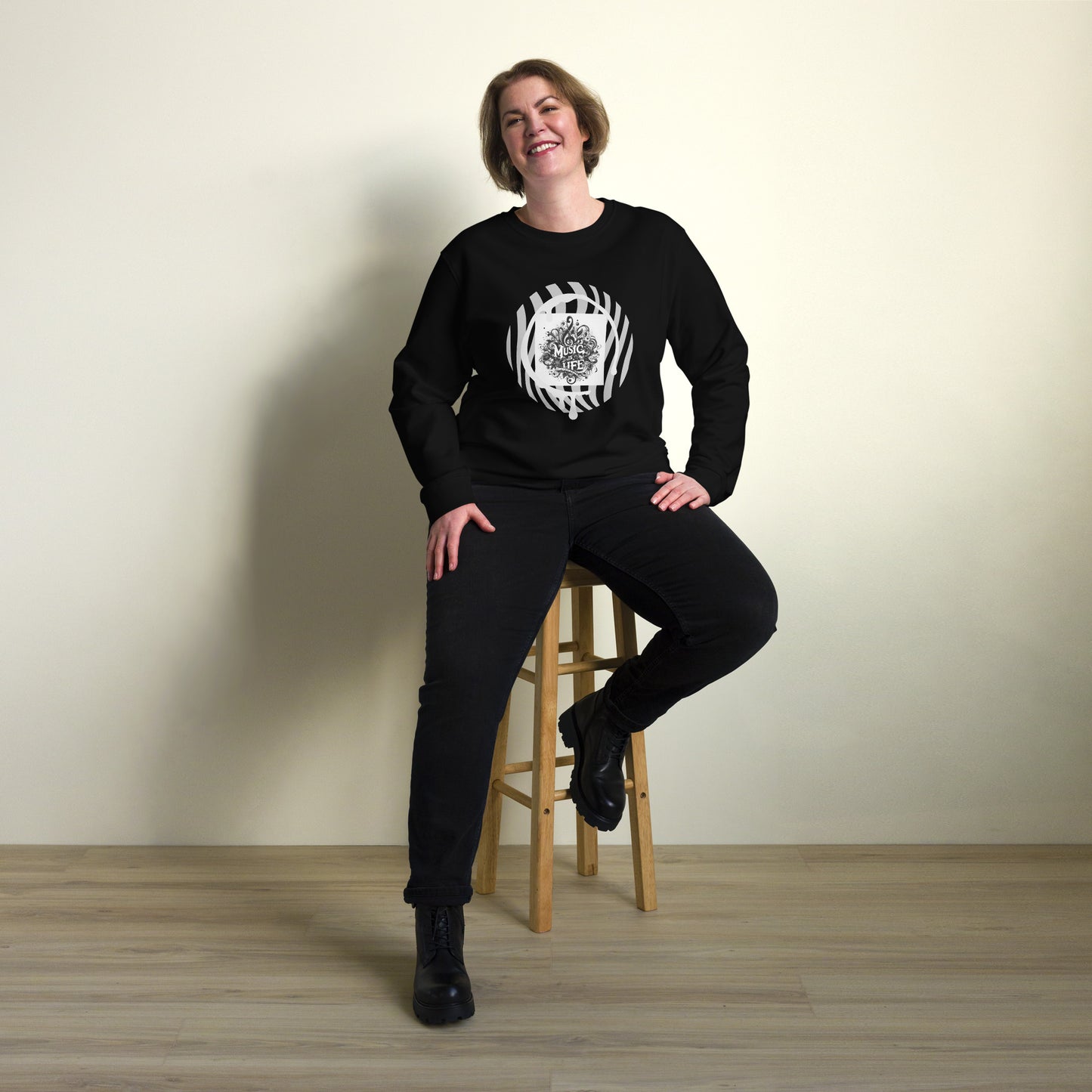 Organischer Unisex-Pullover | SOL'S 03574 'Music is life'