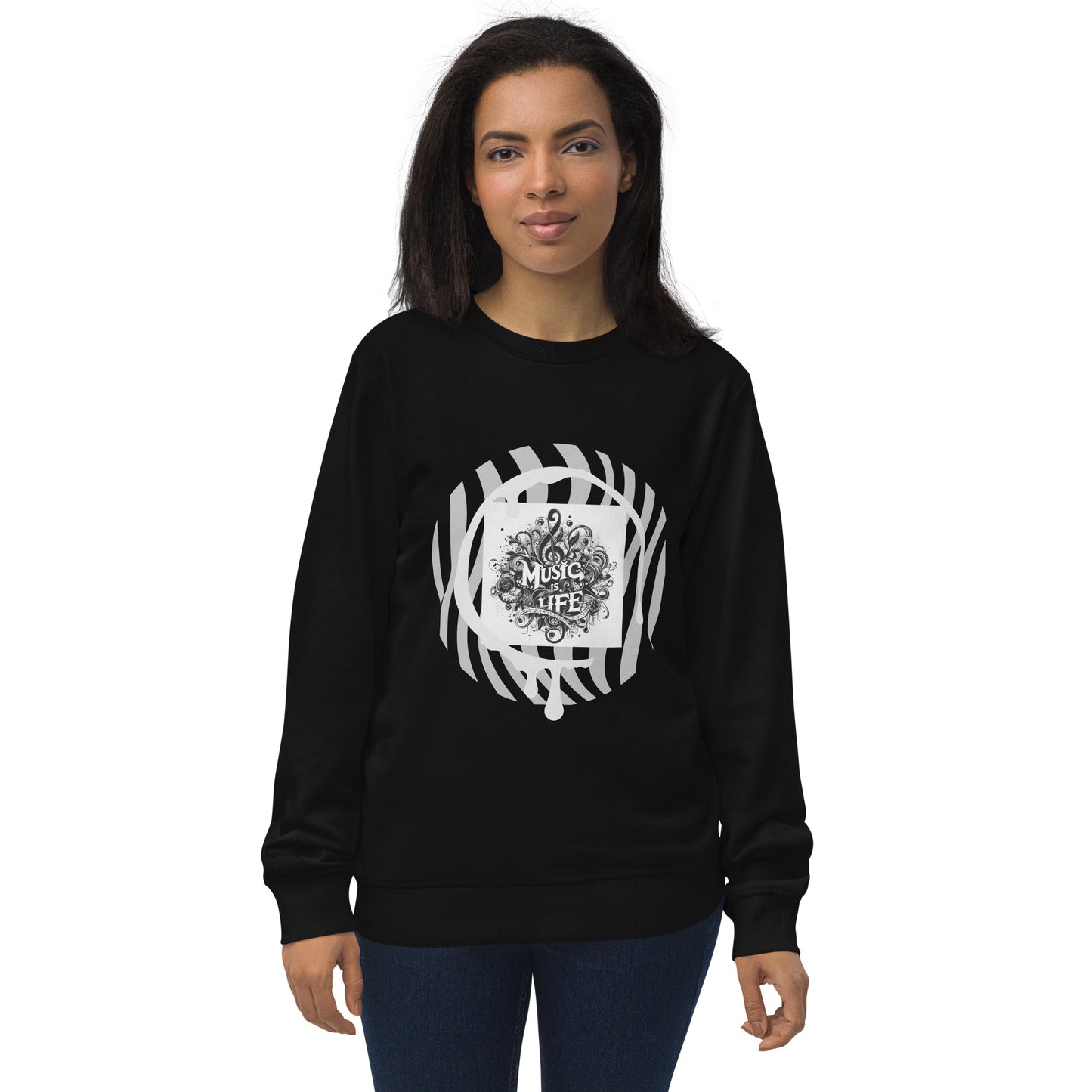 Organischer Unisex-Pullover | SOL'S 03574 'Music is life'