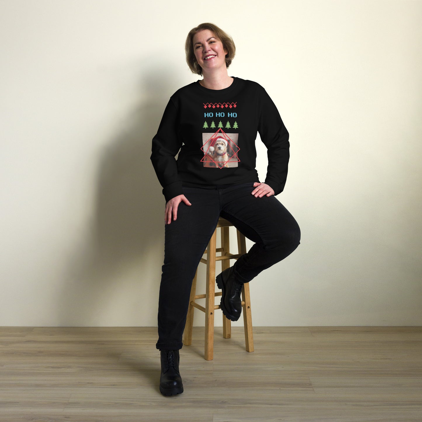 Unisex Bio-Pullover/Organischer Pullover | SOL'S 03574 'Ho ho ho'