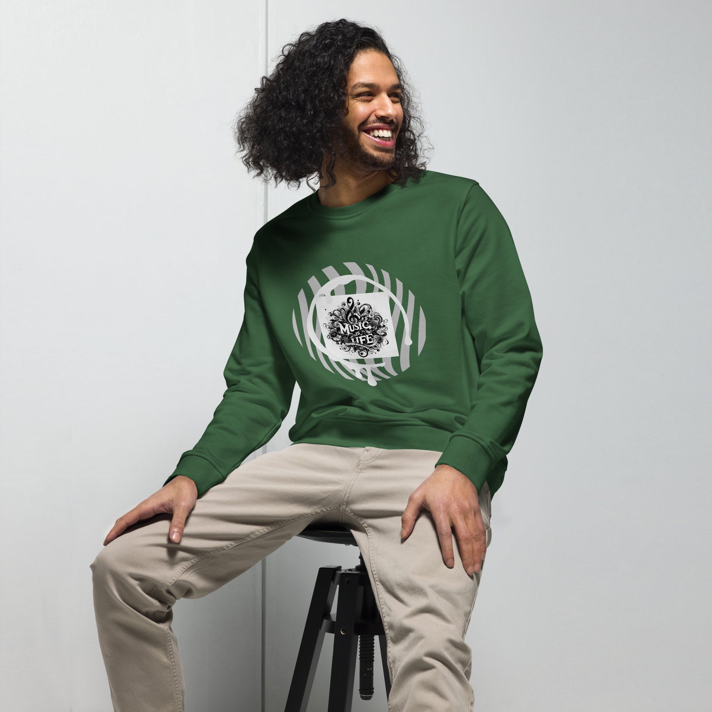 Organischer Unisex-Pullover | SOL'S 03574 'Music is life'