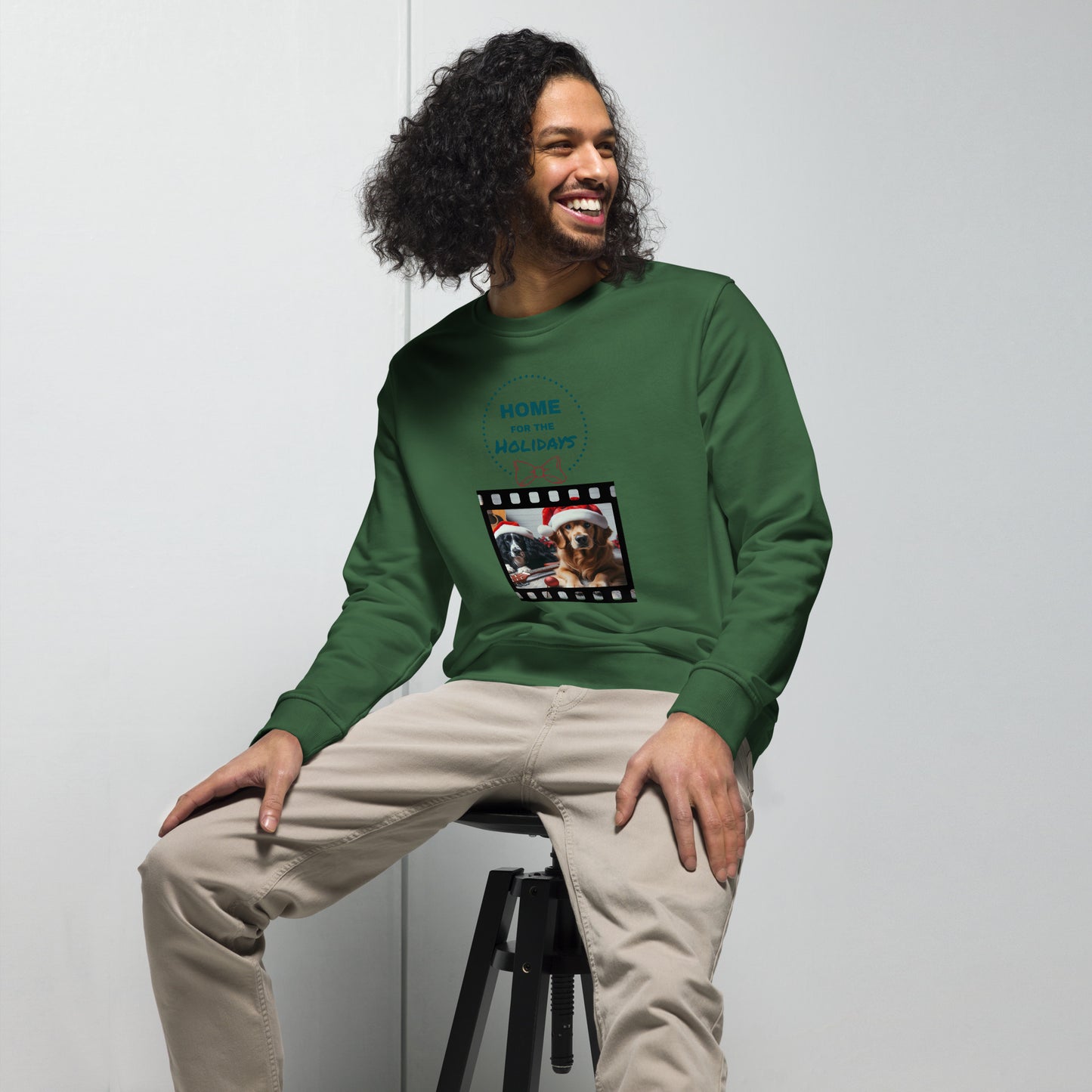 Unisex Bio-Pullover/Organischer Pullover | SOL'S 03574 'Home for the holidays'