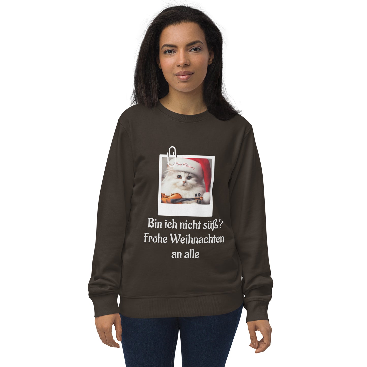 Unisex Bio-Pullover/Organischer Pullover | SOL'S 03574 'Frohe Weihnachten an alle'