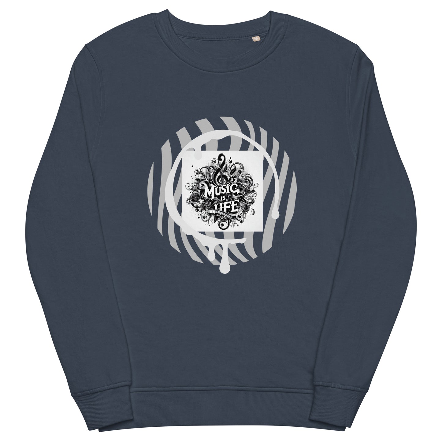 Organischer Unisex-Pullover | SOL'S 03574 'Music is life'