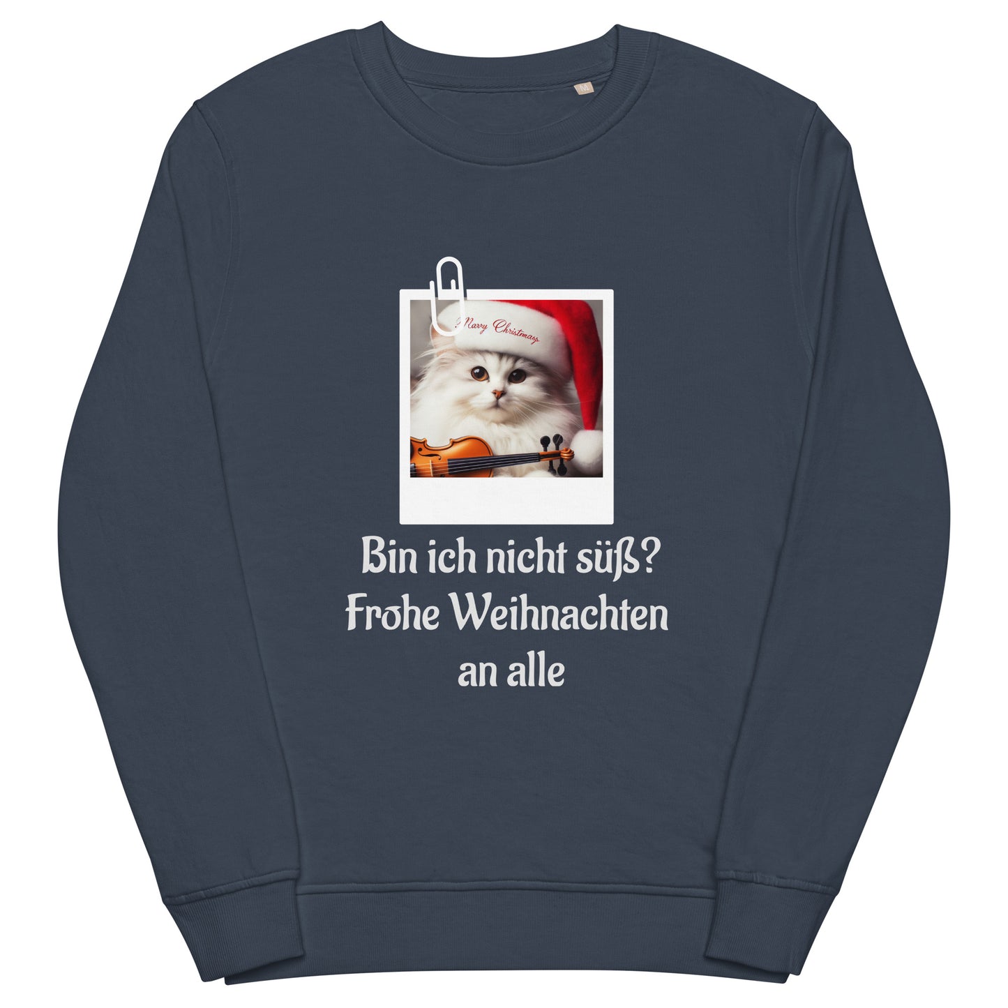 Unisex Bio-Pullover/Organischer Pullover | SOL'S 03574 'Frohe Weihnachten an alle'