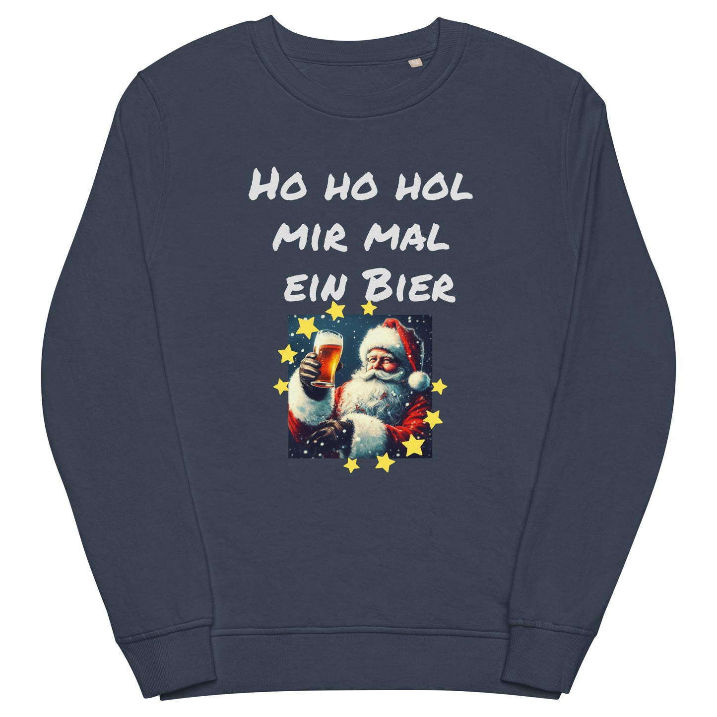 Unisex Bio-Pullover/Organischer Pullover | SOL'S 03574  'Ho ho hol mir Mal ein Bier'