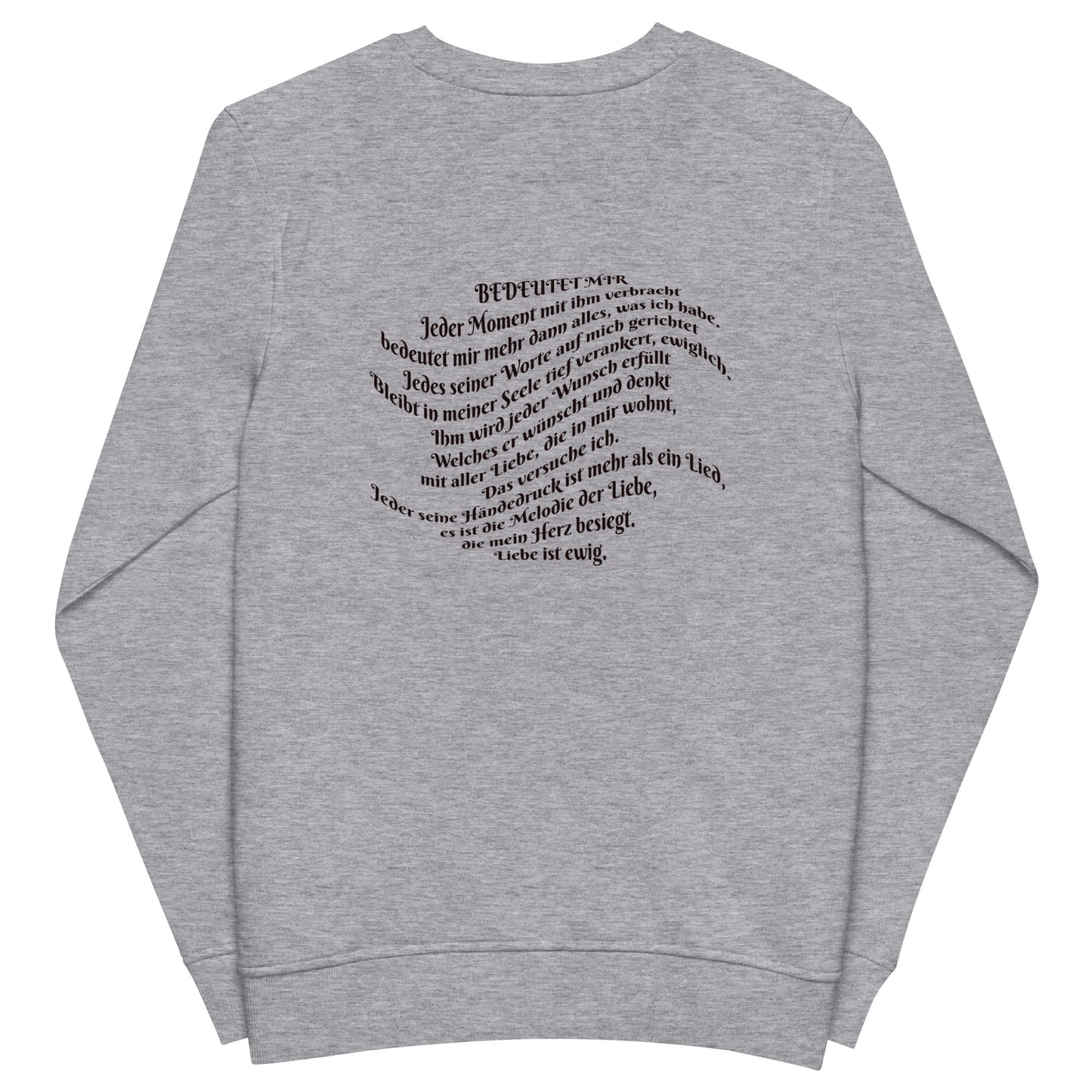 Unisex Bio-Pullover SOL'S 03574 Comet 'Meine Poesie'