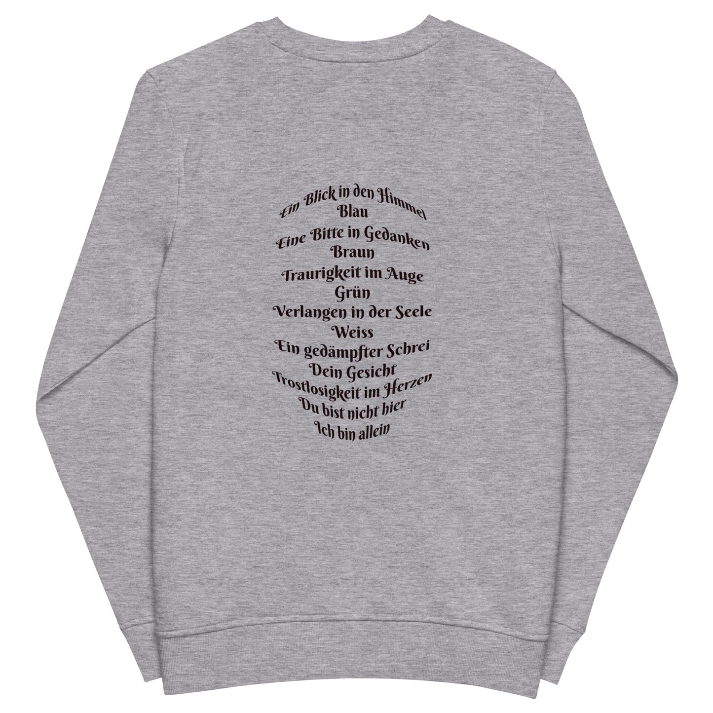 Unisex Bio-Pullover SOL'S 03574 Comet 'Meine Poesie'