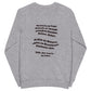 Unisex Bio-Pullover SOL'S 03574 Comet 'Meine Poesie'