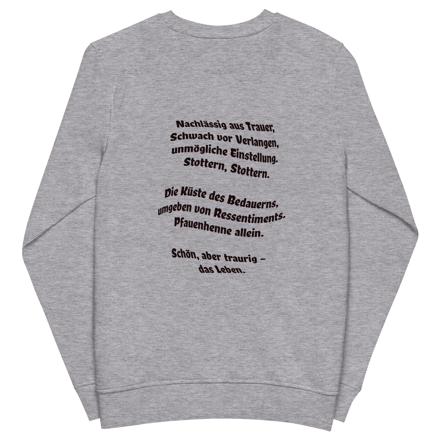 Unisex Bio-Pullover SOL'S 03574 Comet 'Meine Poesie'