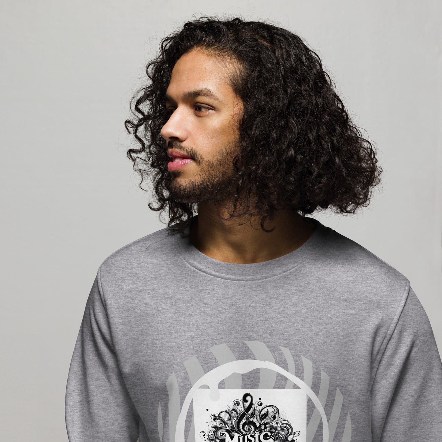 Organischer Unisex-Pullover | SOL'S 03574 'Music is life'