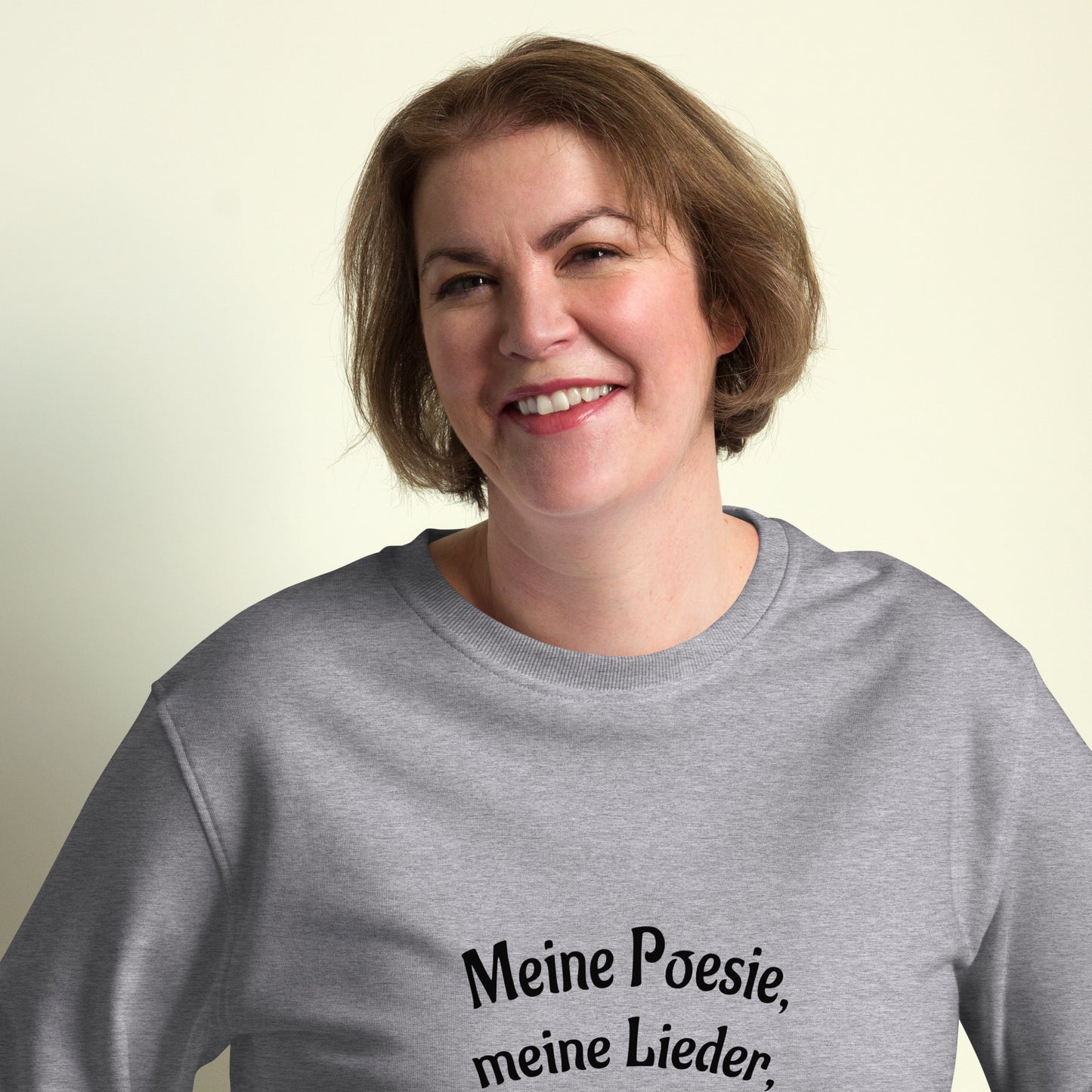 Unisex Bio-Pullover SOL'S 03574 Comet 'Meine Poesie'