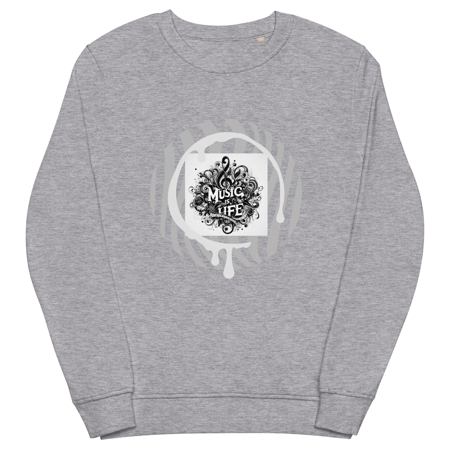 Organischer Unisex-Pullover | SOL'S 03574 'Music is life'