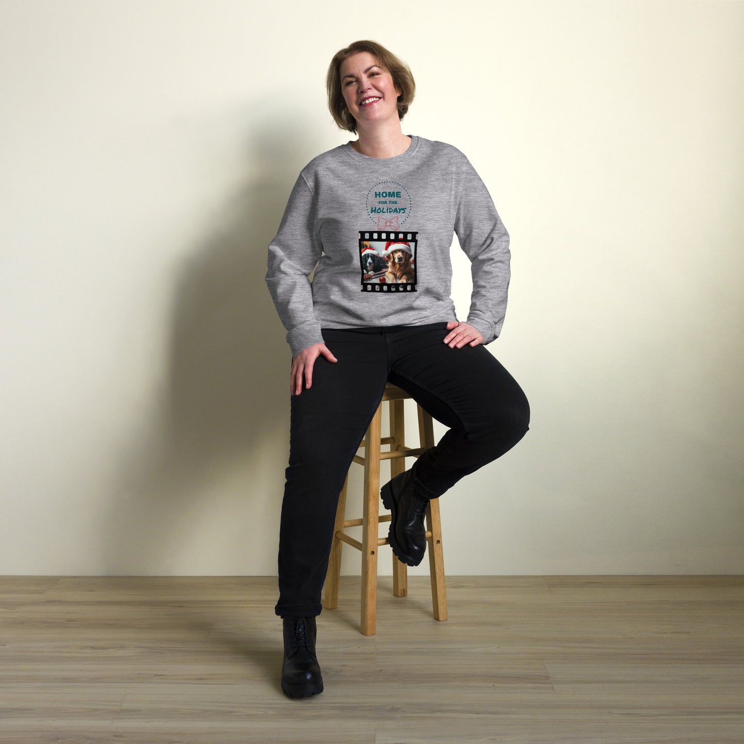 Unisex Bio-Pullover/Organischer Pullover | SOL'S 03574 'Home for the holidays'