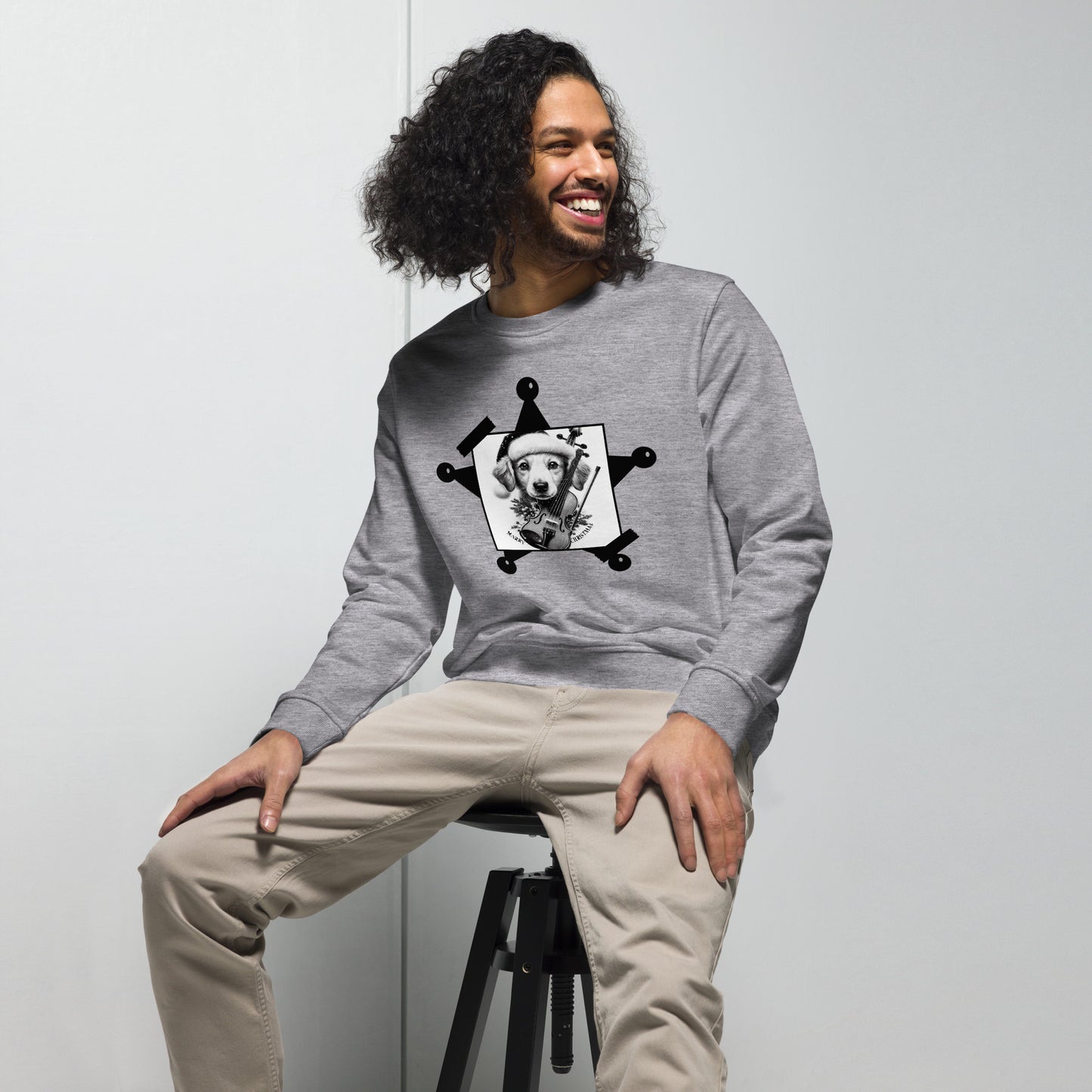 Unisex Bio-Pullover/Organischer Pullover | SOL'S 03574 'Der Hund im Stern'