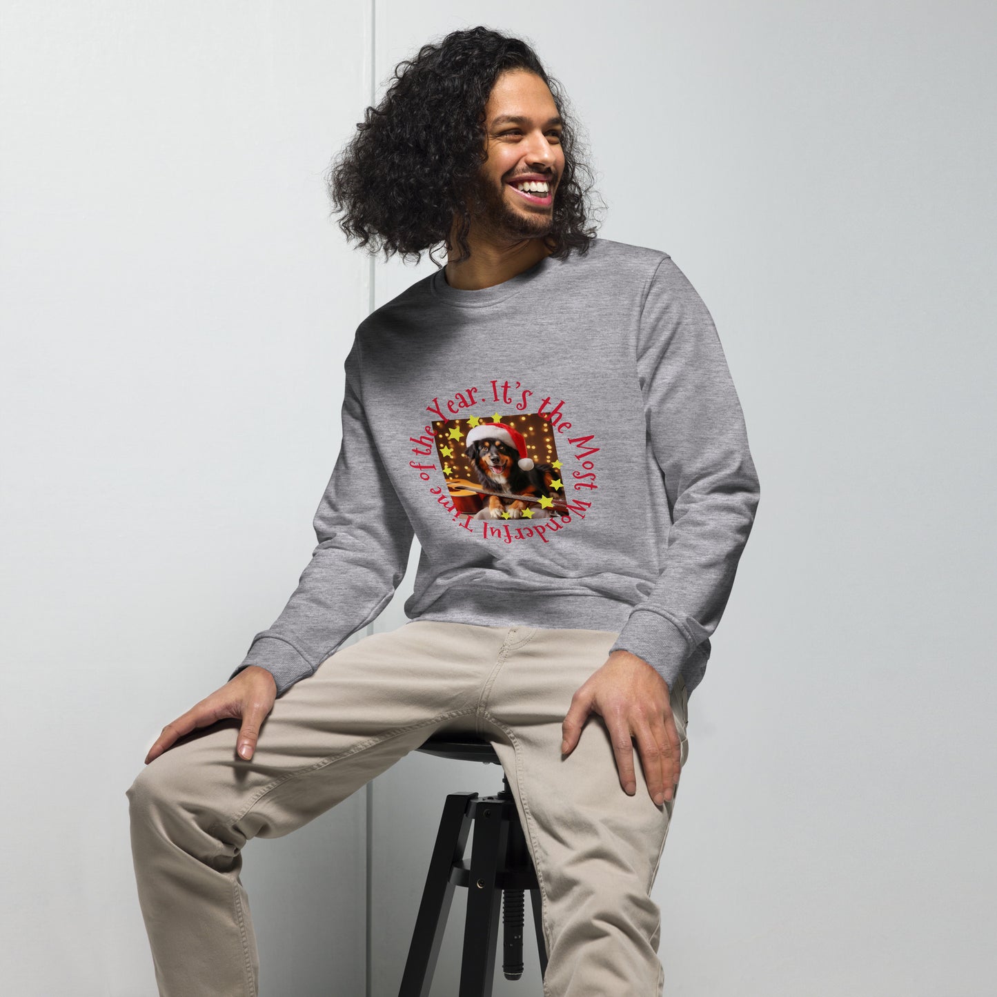 Unisex Bio-Pullover/Organischer Pullover | SOL'S 03574 'It's the most wonderful time of the year'