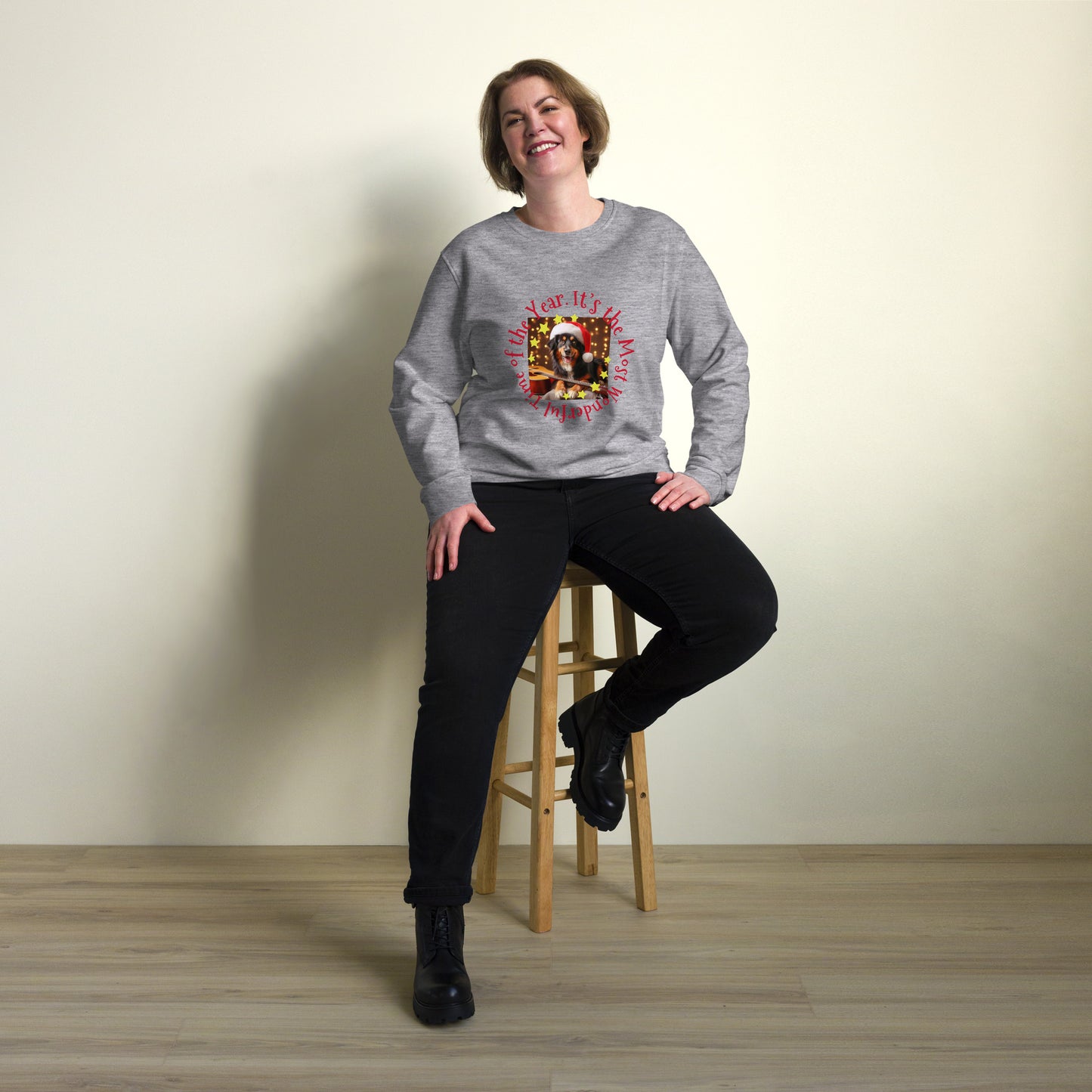 Unisex Bio-Pullover/Organischer Pullover | SOL'S 03574 'It's the most wonderful time of the year'