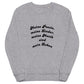 Unisex Bio-Pullover SOL'S 03574 Comet 'Meine Poesie'