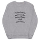 Unisex Bio-Pullover | SOL'S 03574 'Meine Poesie'