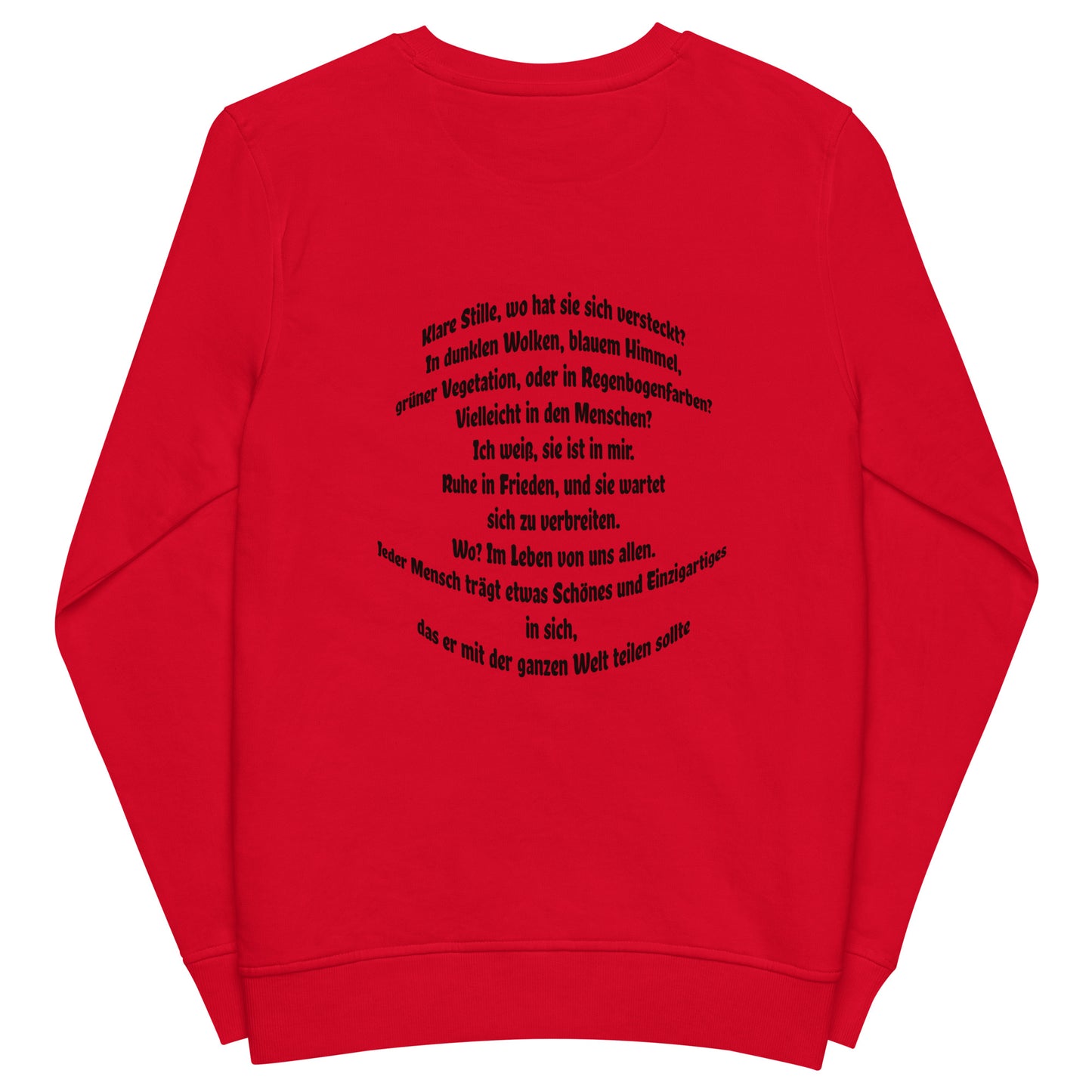 Unisex Bio-Pullover SOL'S 03574 Comet 'Meine Poesie'