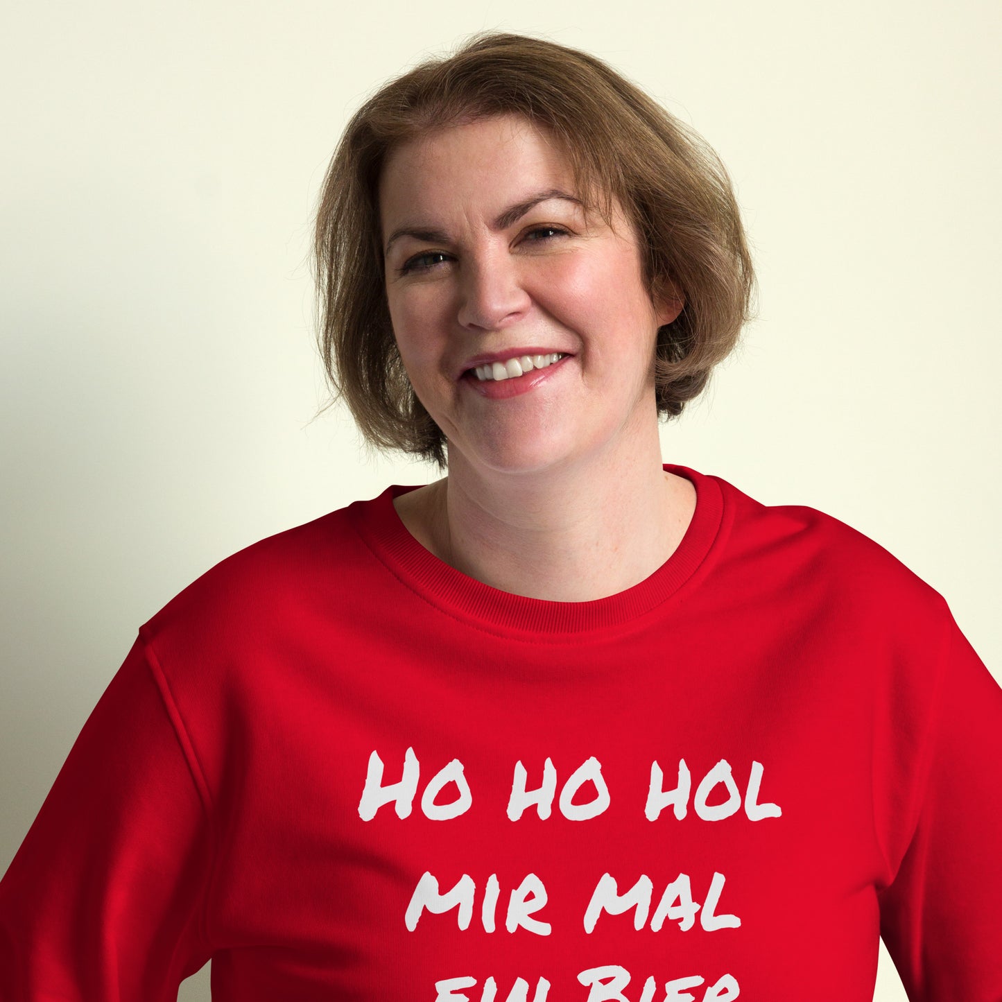 Unisex Bio-Pullover/Organischer Pullover | SOL'S 03574  'Ho ho hol mir Mal ein Bier'