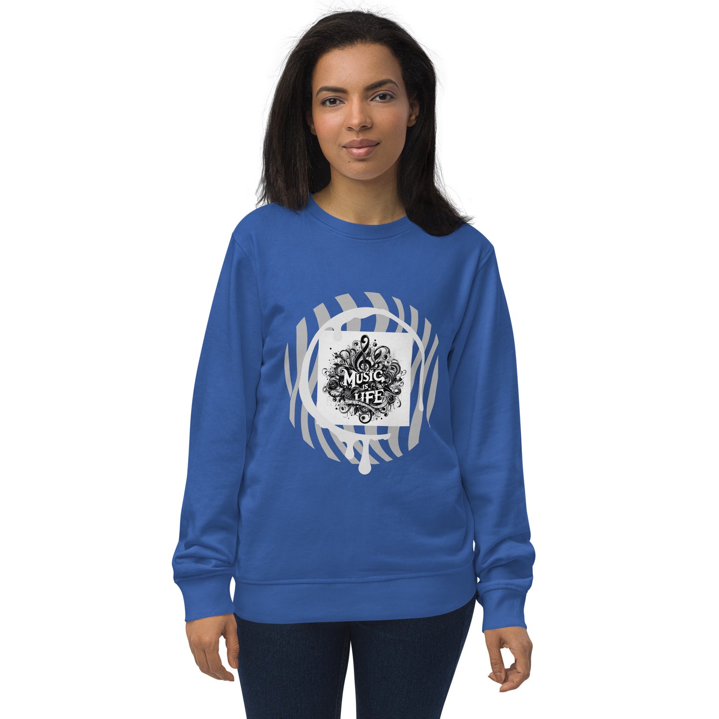 Organischer Unisex-Pullover | SOL'S 03574 'Music is life'