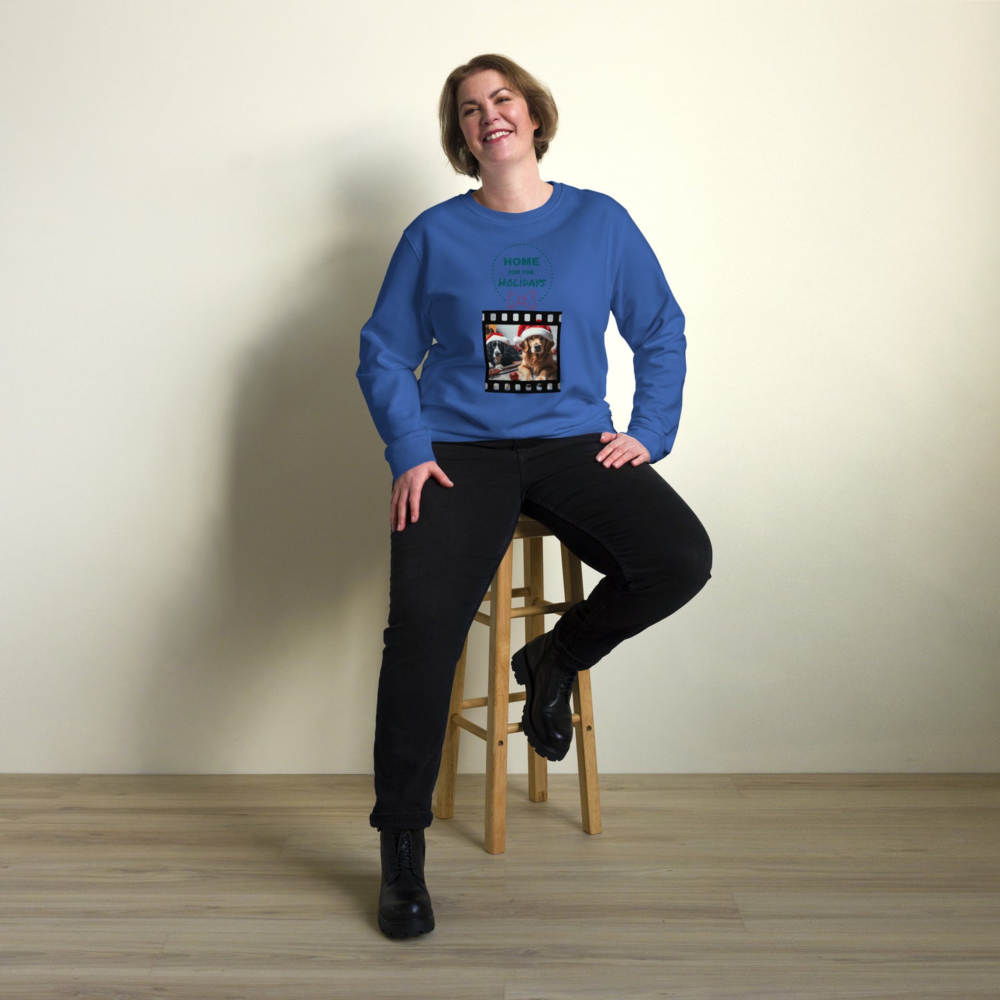 Unisex Bio-Pullover/Organischer Pullover | SOL'S 03574 'Home for the holidays'