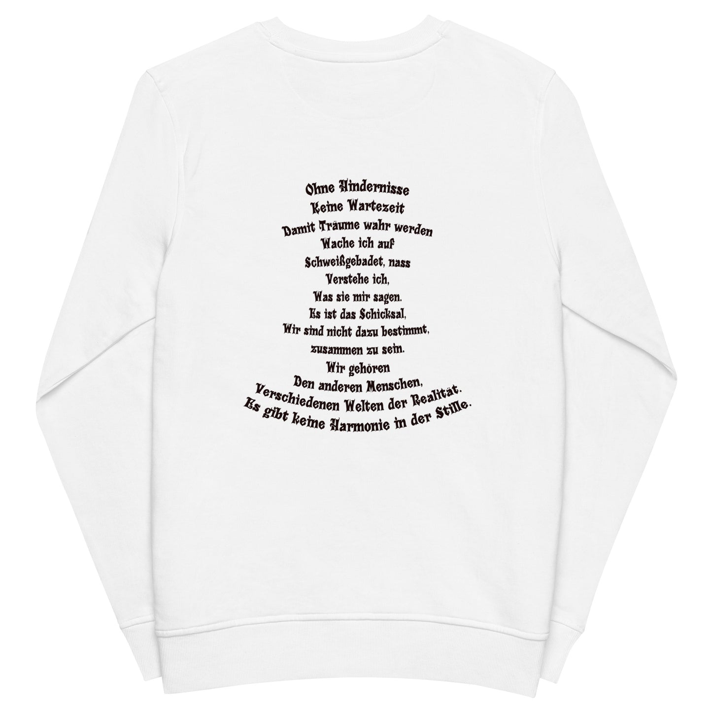 Unisex Bio-Pullover SOL'S 03574 Comet 'Meine Poesie'