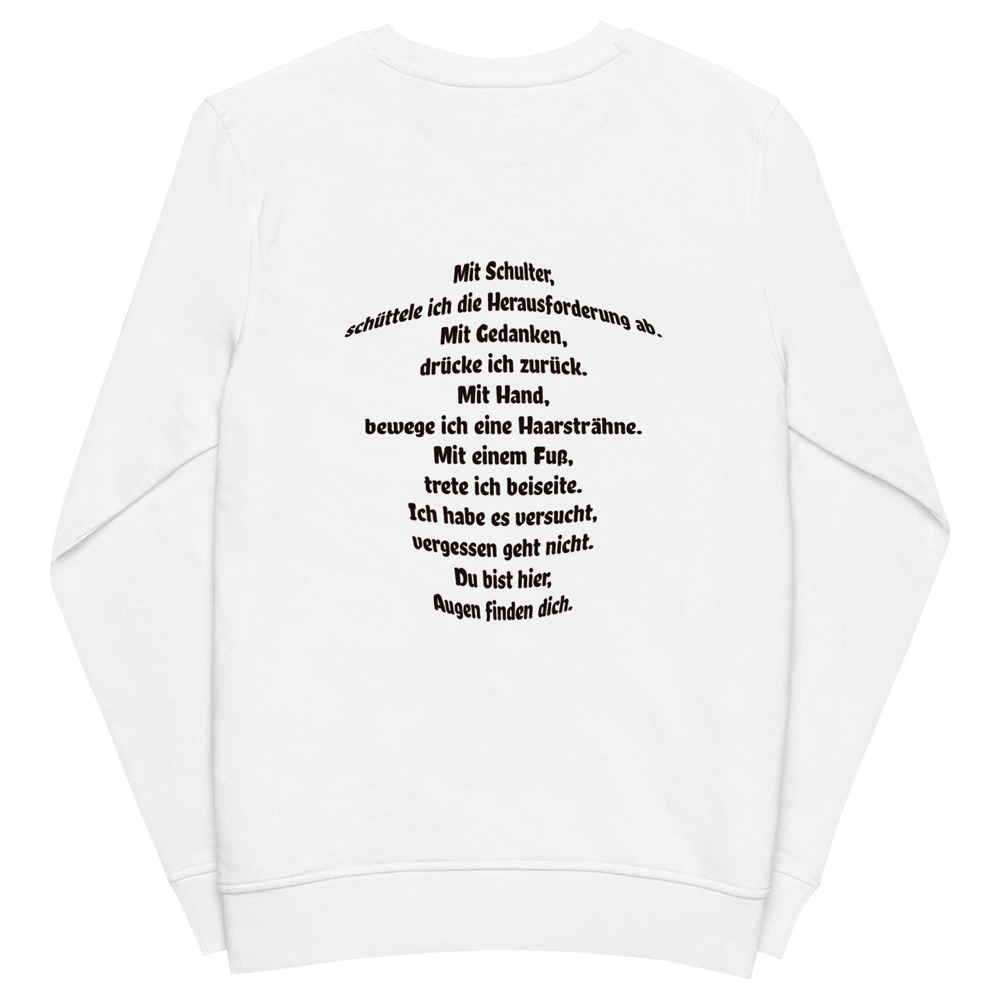 Unisex Bio-Pullover SOL'S 03574 Comet 'Meine Poesie'