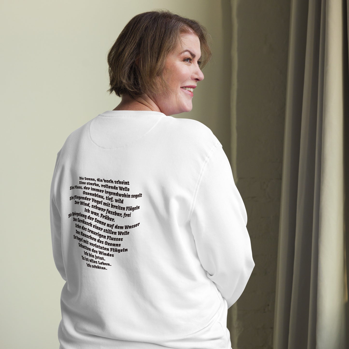 Unisex Bio-Pullover | SOL'S 03574 'Meine Poesie'