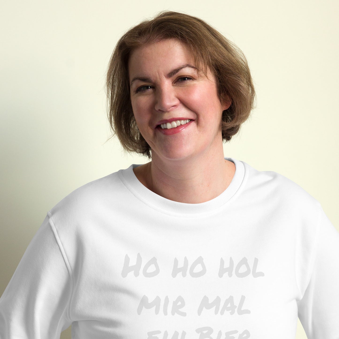 Unisex Bio-Pullover/Organischer Pullover | SOL'S 03574  'Ho ho hol mir Mal ein Bier'