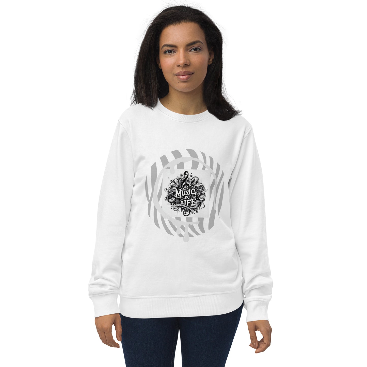 Organischer Unisex-Pullover | SOL'S 03574 'Music is life'