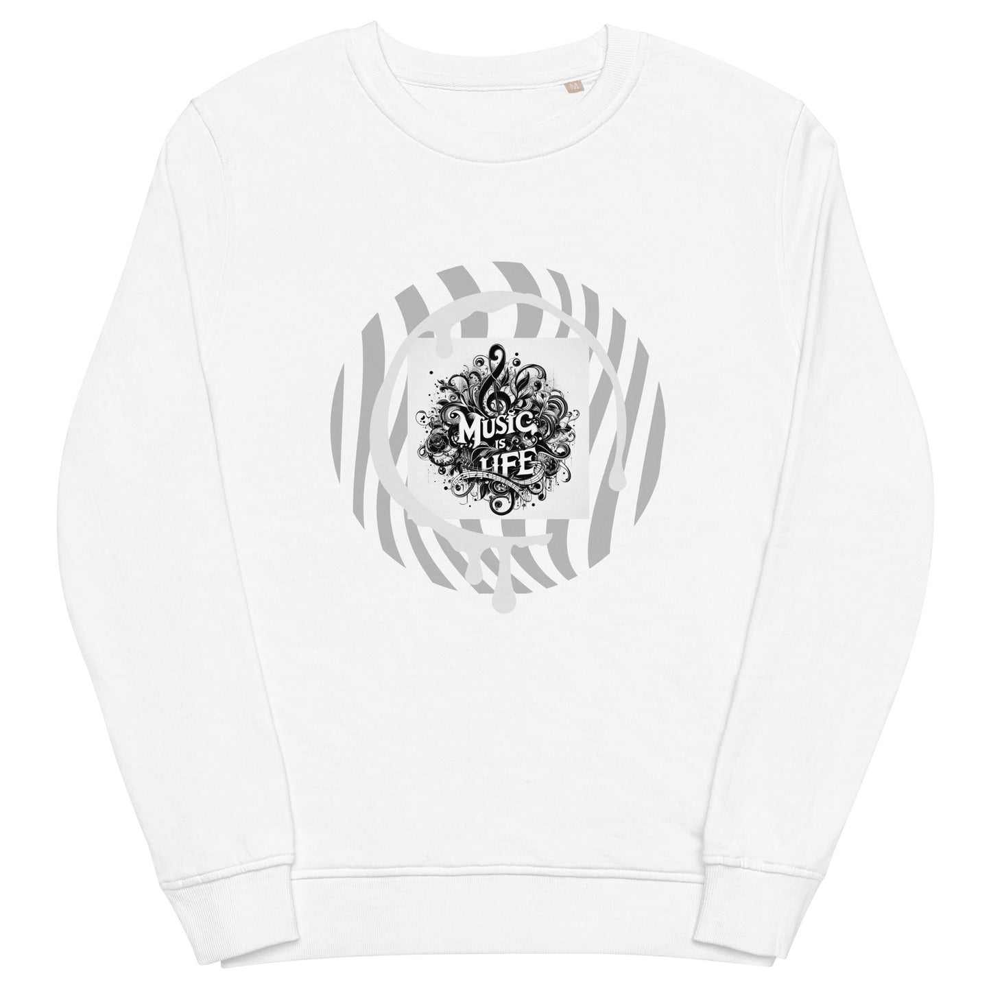 Organischer Unisex-Pullover | SOL'S 03574 'Music is life'