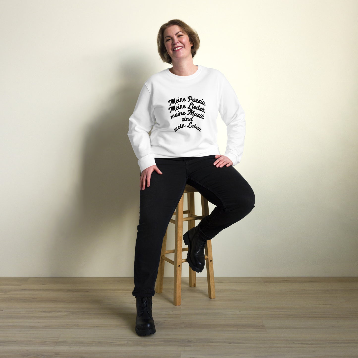 Unisex Bio-Pullover SOL'S 03574 Comet 'Meine Poesie'