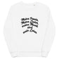 Unisex Bio-Pullover SOL'S 03574 Comet 'Meine Poesie'