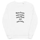 Unisex Bio-Pullover SOL'S 03574 Comet 'Meine Poesie'