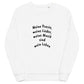 Unisex Bio-Pullover SOL'S 03574 Comet 'Meine Poesie'