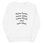 Unisex Bio-Pullover | SOL'S 03574 'Meine Poesie'