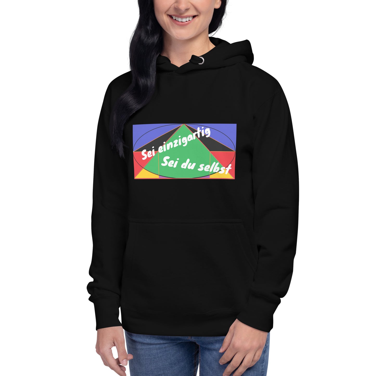 Unisex Premium-Hoodie/Kapuzenpullover | Cotton Heritage M2580 'Sei einzigartig, sei du selbst'