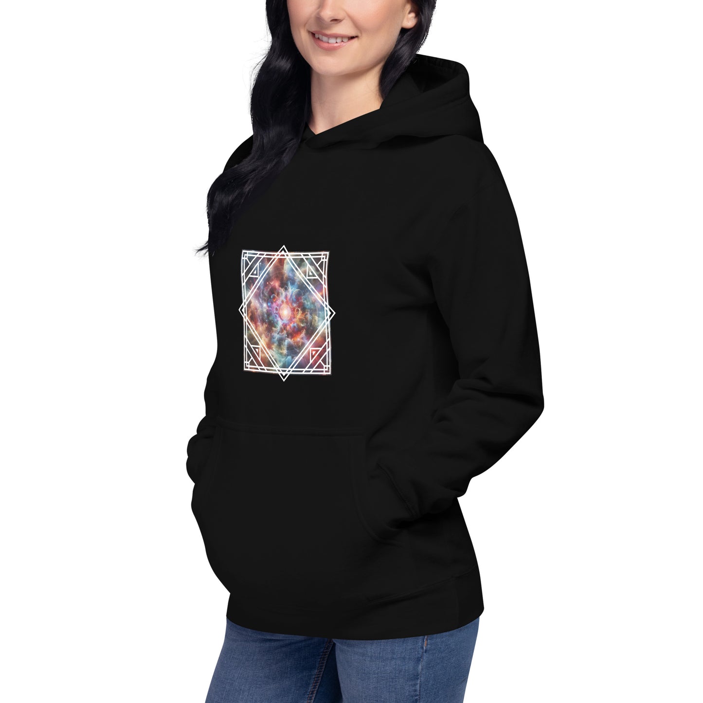 Unisex Premium-Hoodie/Kapuzenpullover | Cotton Heritage M2580 mit dem Motiv 'Universum'