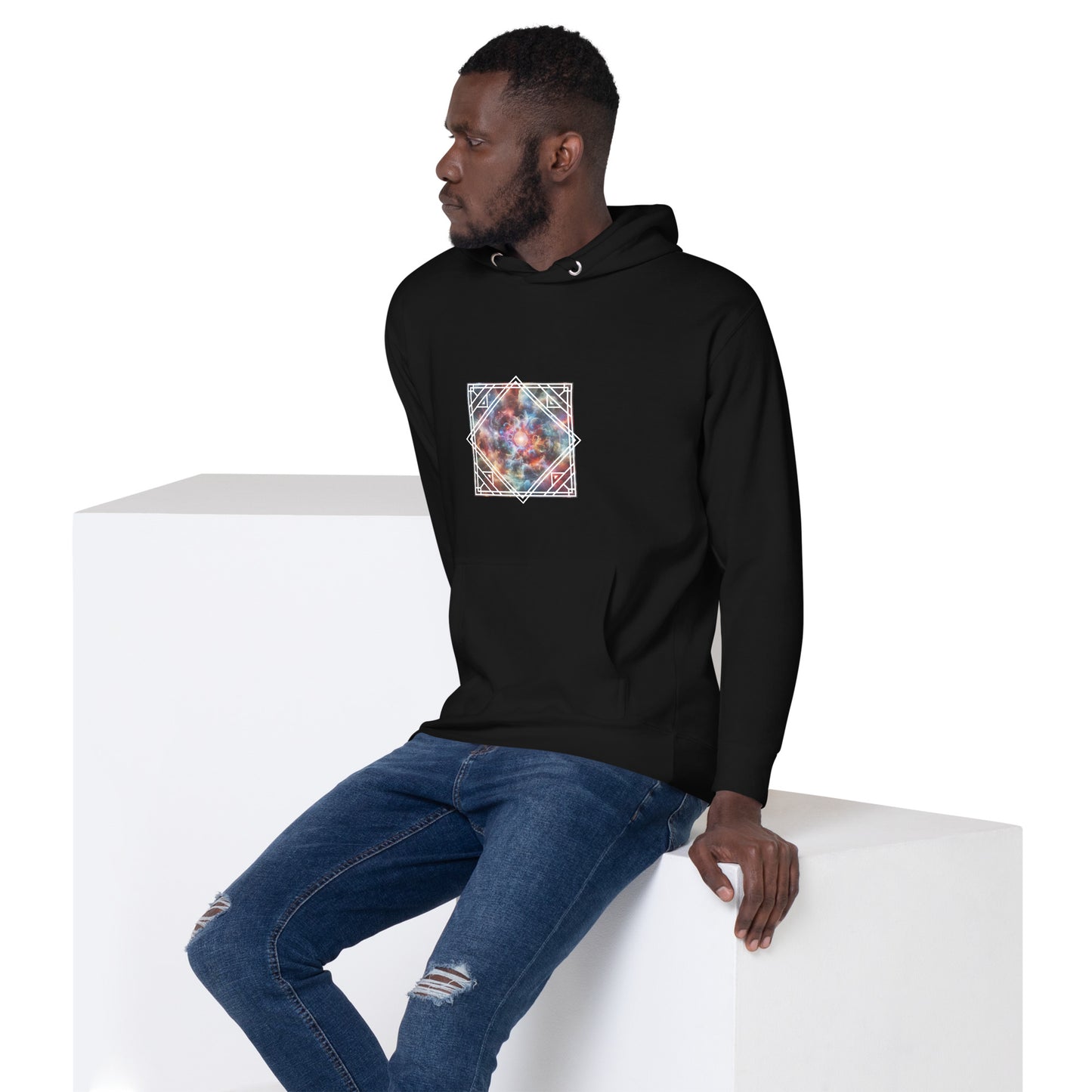 Unisex Premium-Hoodie/Kapuzenpullover | Cotton Heritage M2580 mit dem Motiv 'Universum'