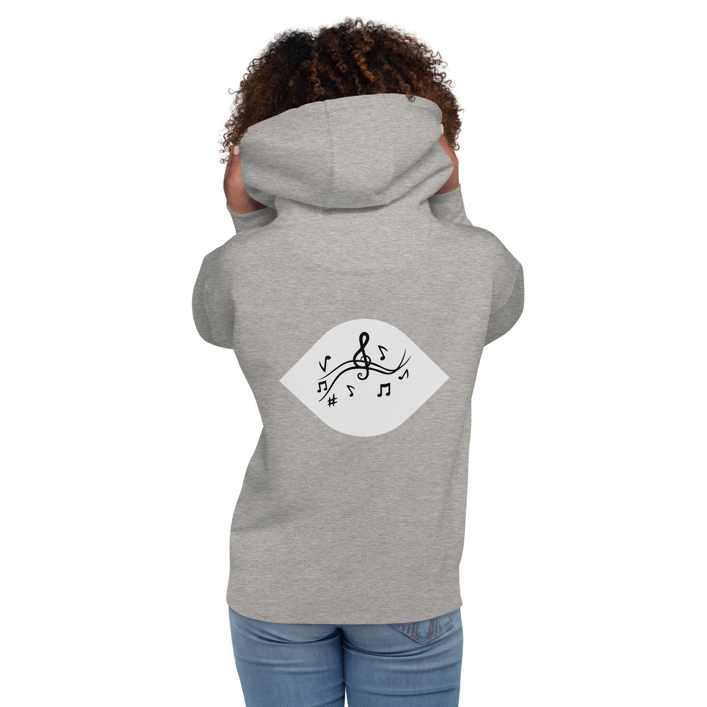 Unisex Premium-Hoodie/Kapuzenpullover | Cotton Heritage M2580 mit dem Motiv 'Music', Teil meiner 'Music is life'-Kollektion