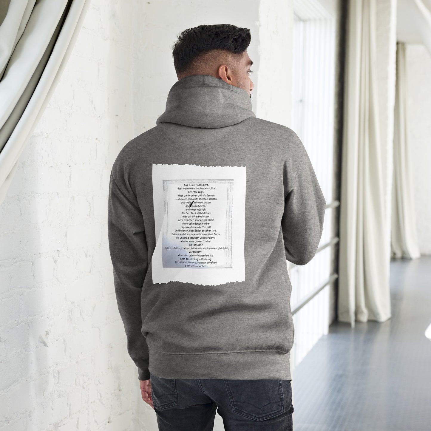 Unisex Premium-Hoodie/Kapuzenpullover | Cotton Heritage M2580 'Sei einzigartig, sei du selbst'