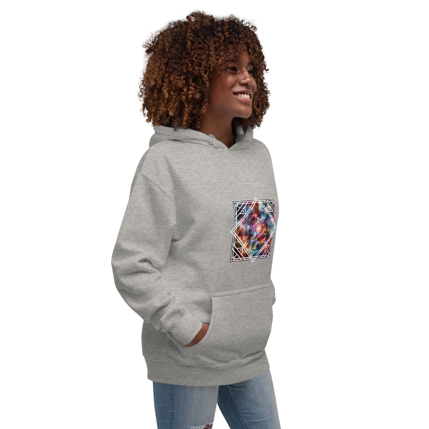 Unisex Premium-Hoodie/Kapuzenpullover | Cotton Heritage M2580 mit dem Motiv 'Universum'